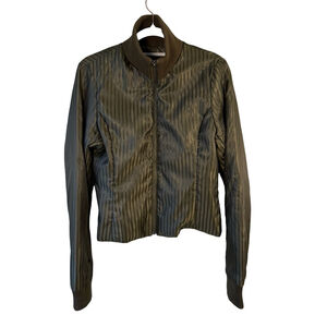 Danier Khaki Women's Bomber Jacket Liner Size XS Cozy Minimalist Layering